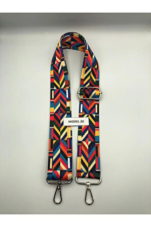 Ayarlanabilir Çanta Askısı Çanta Sapı Çanta Aksesuarı 4cm X 120cm Etnik Desen 2
