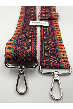 Ayarlanabilir Çanta Askısı Çanta Sapı Çanta Aksesuarı 4cm X 120cm Etnik Desen 4