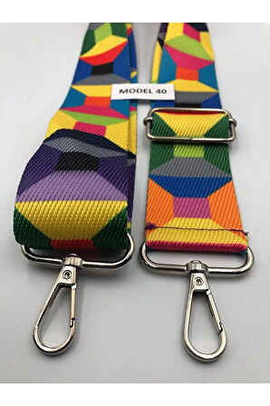 Ayarlanabilir Çanta Askısı Çanta Sapı Çanta Aksesuarı 4cm X 120cm Etnik Desen 4