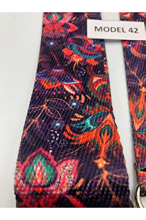 Ayarlanabilir Çanta Askısı Çanta Sapı Çanta Aksesuarı 4cm X 120cm Etnik Desen 4