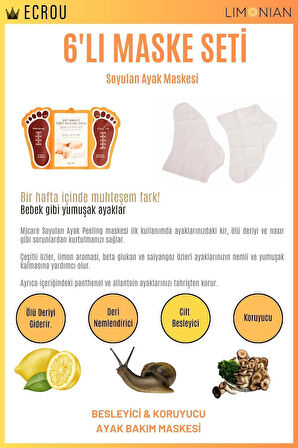 Soyulan Ayak Peeling Maskesi 6 Lı