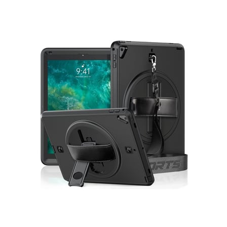 Apple İpad 5 Air 9.7 Kılıf Strap-c Otterbox Tablet Kapak - Siyah iegxx