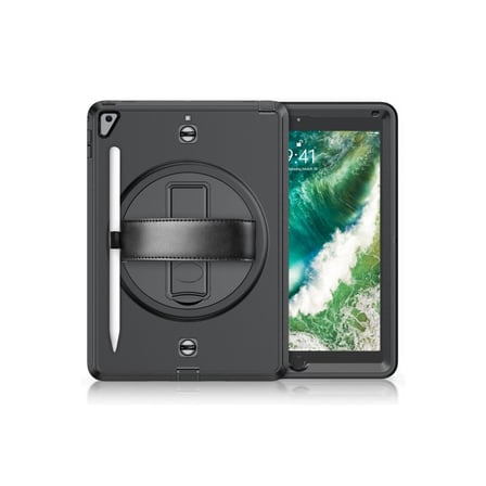 Apple İpad 5 Air 9.7 Kılıf Strap-c Otterbox Tablet Kapak - Siyah iegxx