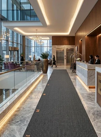 Antrasit Çelik Halı Paspas Gin Serisi Kaymaz Taban Ofis İş Yeri Halısı Kapı Önü ve Oto Paspası
