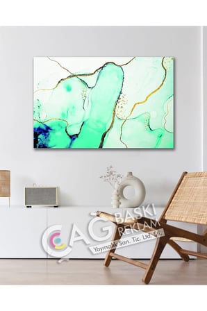 Soyut Renkli Göz Alıcı Estetik Şık Cam Tablo Modern Ev Ofis Salon Oda Duvar Dekoru Hediyelik