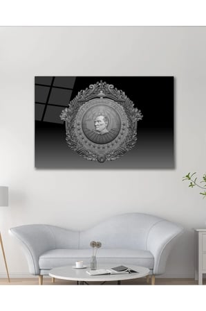Mit Milli İstihbarat Teşkilatı Cam Tablo Modern Ev Ofis Salon Oda Duvar Dekoru Hediyelik