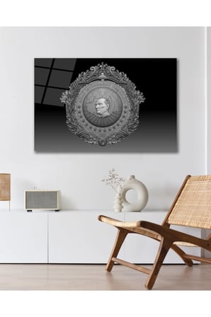 Mit Milli İstihbarat Teşkilatı Cam Tablo Modern Ev Ofis Salon Oda Duvar Dekoru Hediyelik