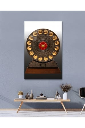 16 Türk Devlet Forsu Cam Tablo Modern Ev Ofis Salon Duvar Oda Dekoru Hediyelik