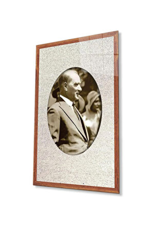 Atatürk Cam Tablo 4mm Dayanıklı Temperli Cam, Atatürk Glass Wall Art