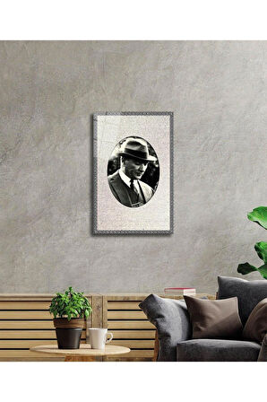 Atatürk Cam Tablo 4mm Dayanıklı Temperli Cam, Atatürk Glass Wall Art