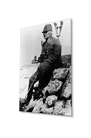 Atatürk Cam Tablo 4mm Dayanıklı Temperli Cam, Atatürk Glass Wall Art