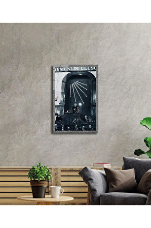 Atatürk Cam Tablo 4mm Dayanıklı Temperli Cam, Atatürk Glass Wall Art