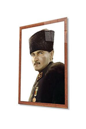 Atatürk Cam Tablo 4mm Dayanıklı Temperli Cam, Atatürk Glass Wall Art