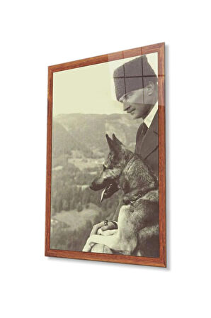 Atatürk Cam Tablo 4mm Dayanıklı Temperli Cam, Atatürk Glass Wall Art