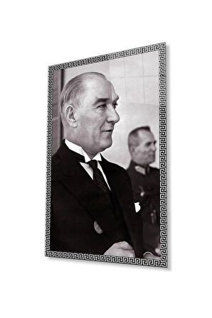 Atatürk Cam Tablo 4mm Dayanıklı Temperli Cam, Atatürk Glass Wall Art