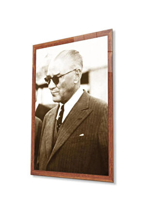Atatürk Cam Tablo 4mm Dayanıklı Temperli Cam, Atatürk Glass Wall Art