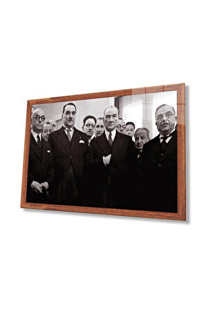 Atatürk Cam Tablo 4mm Dayanıklı Temperli Cam, Atatürk Glass Wall Art