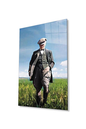 Atatürk Baskılı Cam Tablo 4mm Dayanıklı Temperli Cam