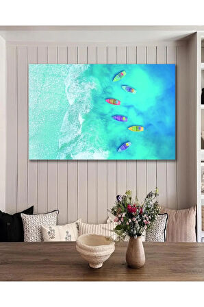 Su Tekne Cam Tablo, Ev Ofis Salon Hediyelik Duvar Dekoru
