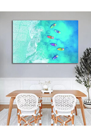 Su Tekne Cam Tablo, Ev Ofis Salon Hediyelik Duvar Dekoru