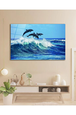 Yunus Deniz Cam Tablo, Ev Ofis Salon Hediyelik Duvar Dekoru