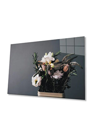 Çiçekler Cam Tablo