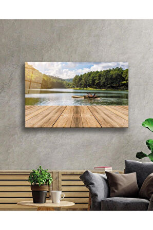 Manzara Doğa Cam Tablo 4mm Dayanıklı Temperli Cam