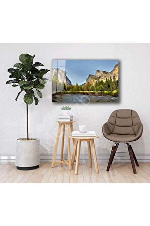 Manzara Doğa Cam Tablo 4mm Dayanıklı Temperli Cam