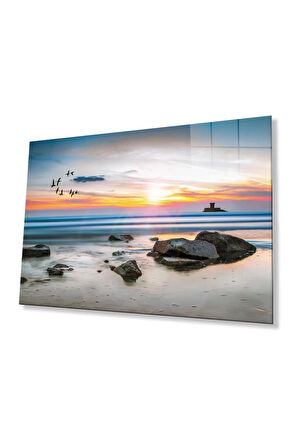 Doğa Manzara Cam Tablo 4mm Dayanıklı Temperli Cam