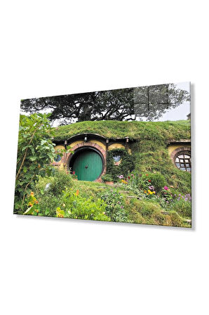 Hobit Evleri Cam Tablo 4mm Dayanıklı Temperli Cam Hobit Houses Glass Table 4mm Durable Tempered Gla