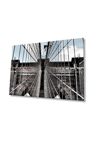 Köprü Cam Tablo 4mm Dayanıklı Temperli Cam, Bridge Glass Wall Decor