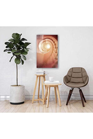 Geometrik Bina Cam Tablo 4mm Dayanıklı Temperli Cam