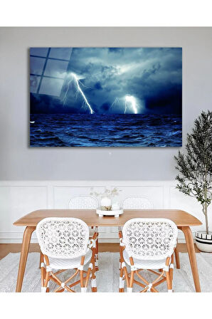 Deniz Yıldırım Cam Tablo, Ev Ofis Salon Hediyelik Duvar Dekoru