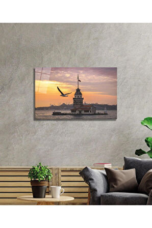 Kız Kulesi Cam Tablo