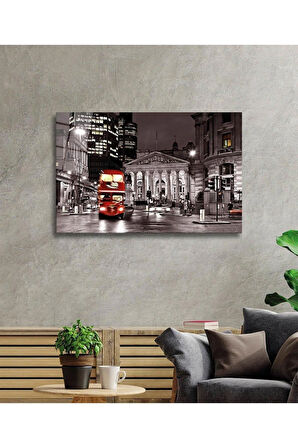 Londra Cam Tablo 4mm Dayanıklı Temperli Cam, London Glass Wall Decor