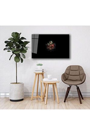 Tuğralı Cam Tablo 4mm Dayanıklı Temperli Cam