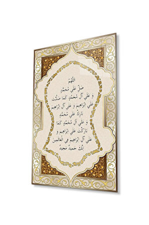 Nali Şerif Cam Tablo 4mm Dayanıklı Temperli Cam, İslamic Prayer Glass Wall Decor