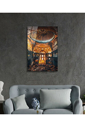 Ayasofya Camii İçi Cam Tablo 4mm Dayanıklı Temperli Cam