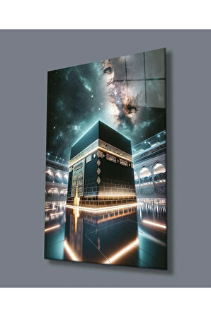 Kabe Modern Cam Tablo Yapay Zeka Hediyelik Büyük Tablo Ev Ofis Dekoru