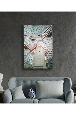 Cami Motif Dini Duvar Dekoru Cam Tablo 4mm Dayanıklı Temperli Cam