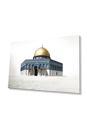 Kudüs Kubbetüs Sahra Cam Tablo 4mm Dayanıklı Temperli Cam