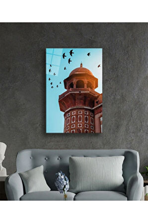 Cami Motif Dini Duvar Dekoru Cam Tablo 4mm Dayanıklı Temperli Cam