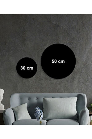 Besmele Yuvarlak Cam Tablo 4mm Dayanıklı Temperli Cam
