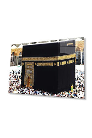 Kabe Kutsal Topraklar Dini Duvar Dekoru Cam Tablo 4mm Dayanıklı Temperli Cam