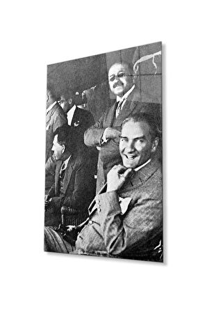 Atatürk Cam Tablo 4mm Dayanıklı Temperli Cam, Atatürk Glass Wall Art