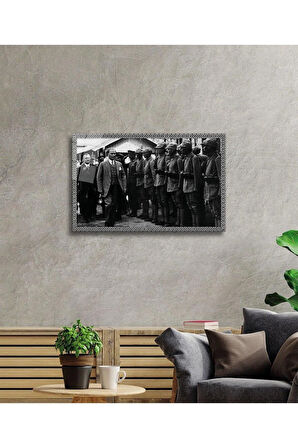 Atatürk Cam Tablo 4mm Dayanıklı Temperli Cam, Atatürk Glass Wall Art