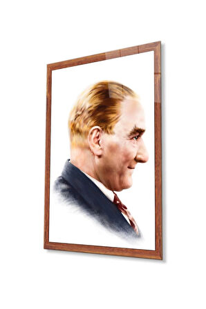 Atatürk Cam Tablo 4mm Dayanıklı Temperli Cam, Atatürk Glass Wall Art