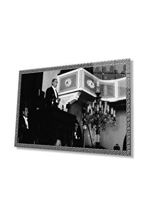 Atatürk Cam Tablo 4mm Dayanıklı Temperli Cam, Atatürk Glass Wall Art