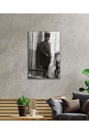 Atatürk Cam Tablo 4mm Dayanıklı Temperli Cam, Atatürk Glass Wall Art