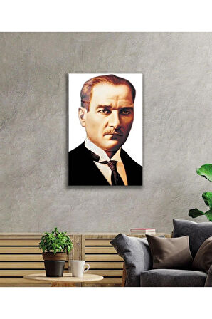 Atatürk Cam Tablo 4mm Dayanıklı Temperli Cam, Atatürk Glass Wall Art